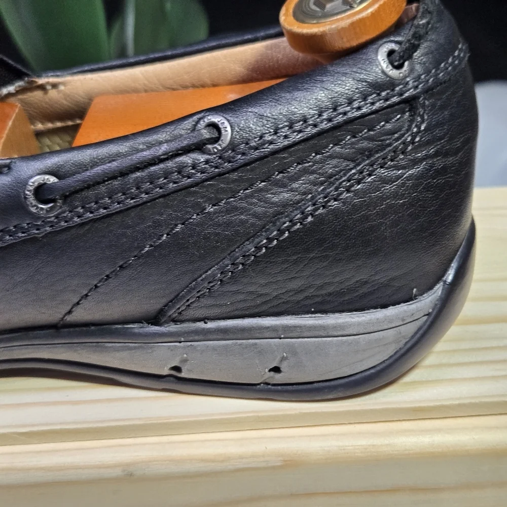 Dr. Scholl's Black Leather Slip-On Loafers